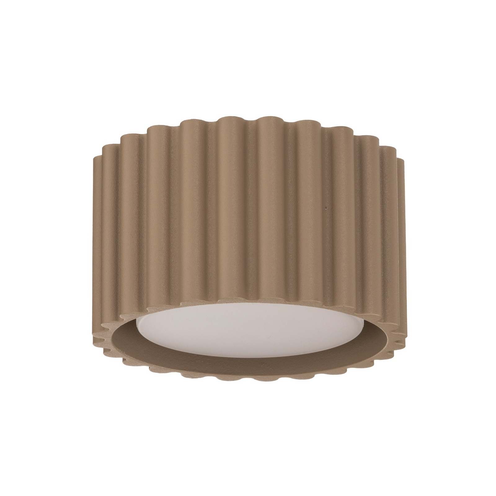 Taklampe Aura 1, taupe, 1 lyskilde, Ø 10 cm, GX53 Taklampe Aura 1, taupe, 1 lyskilde, Ø 10 cm, GX53