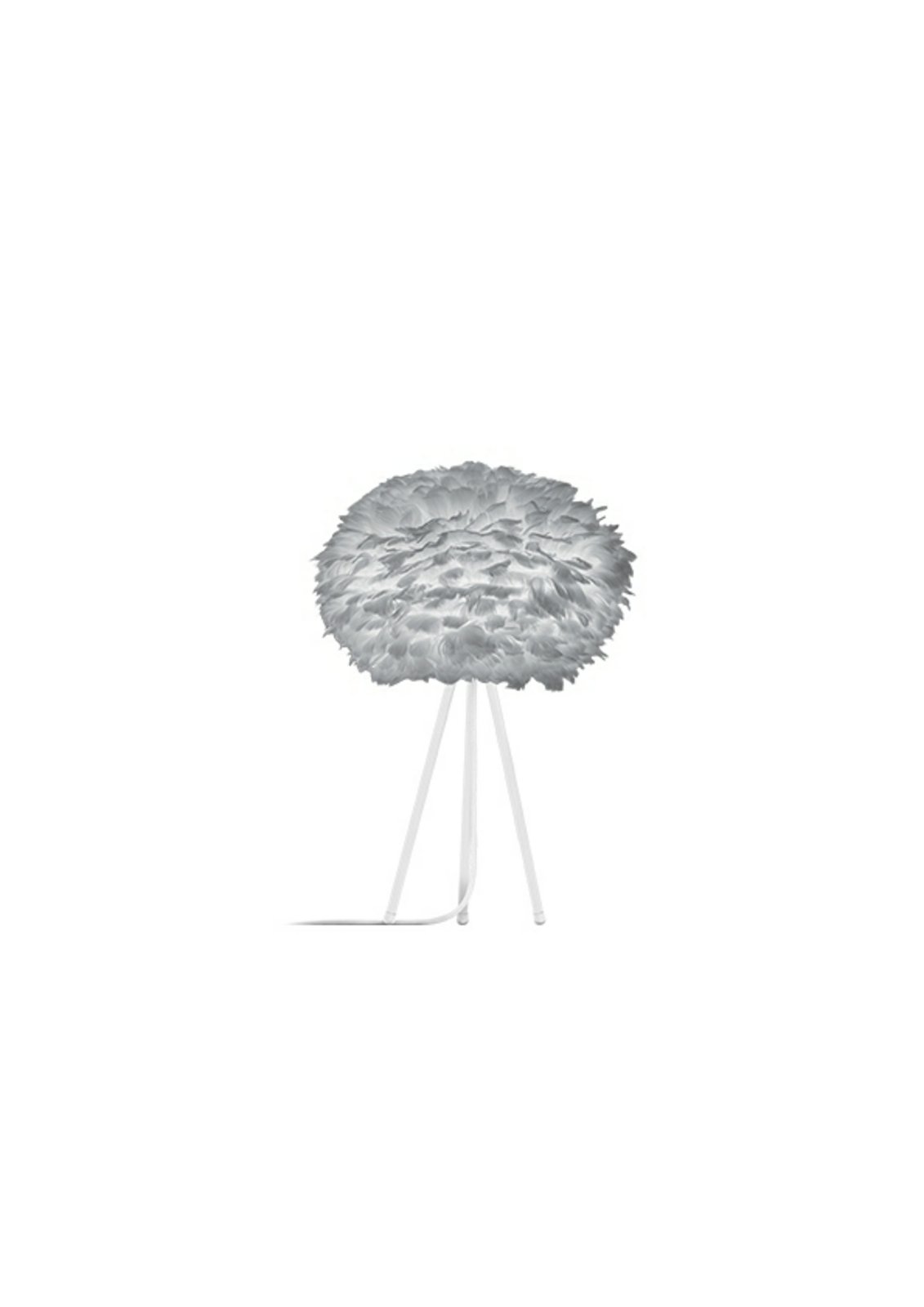 Eos Table Lamp Medium Grey/White - UMAGE