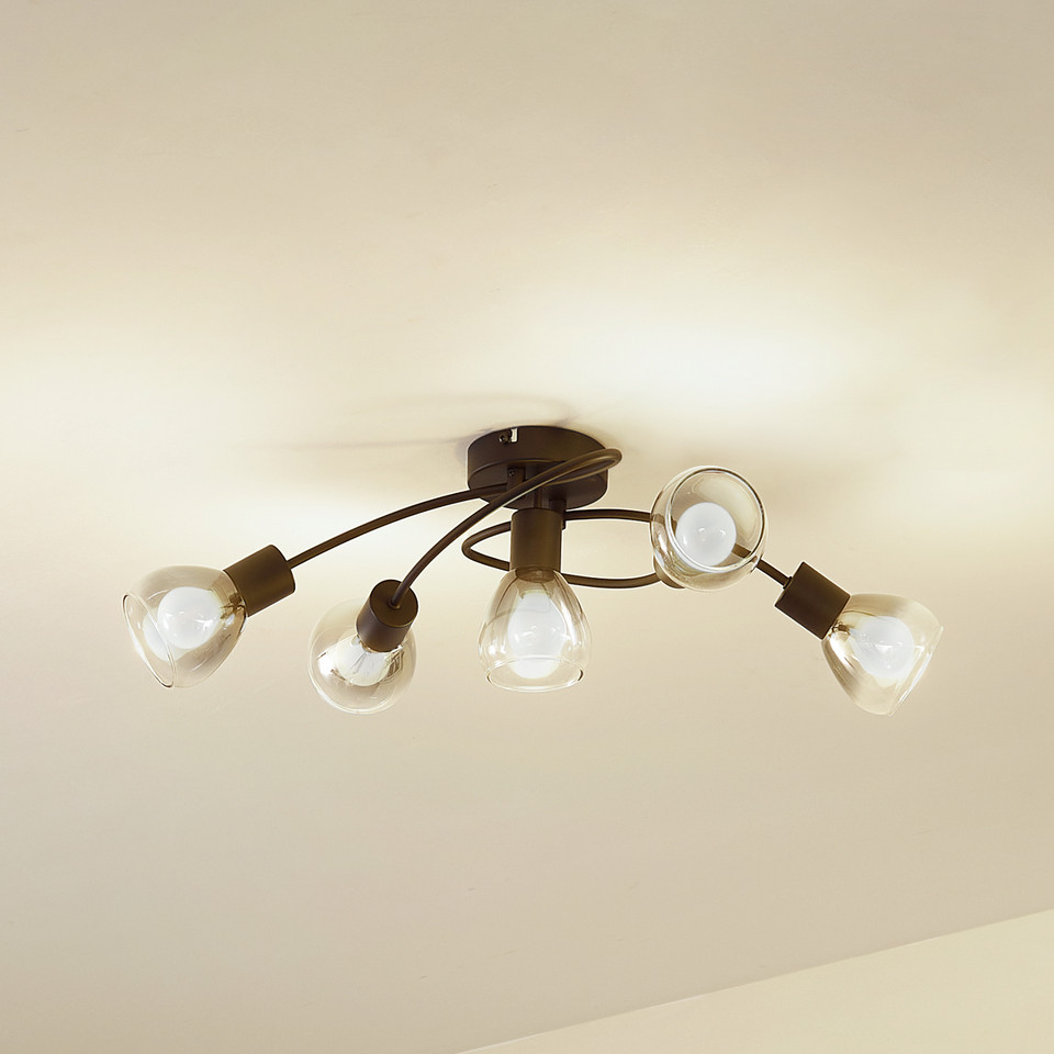 Lindby Pendura 5 Plafond, grå från Lindby