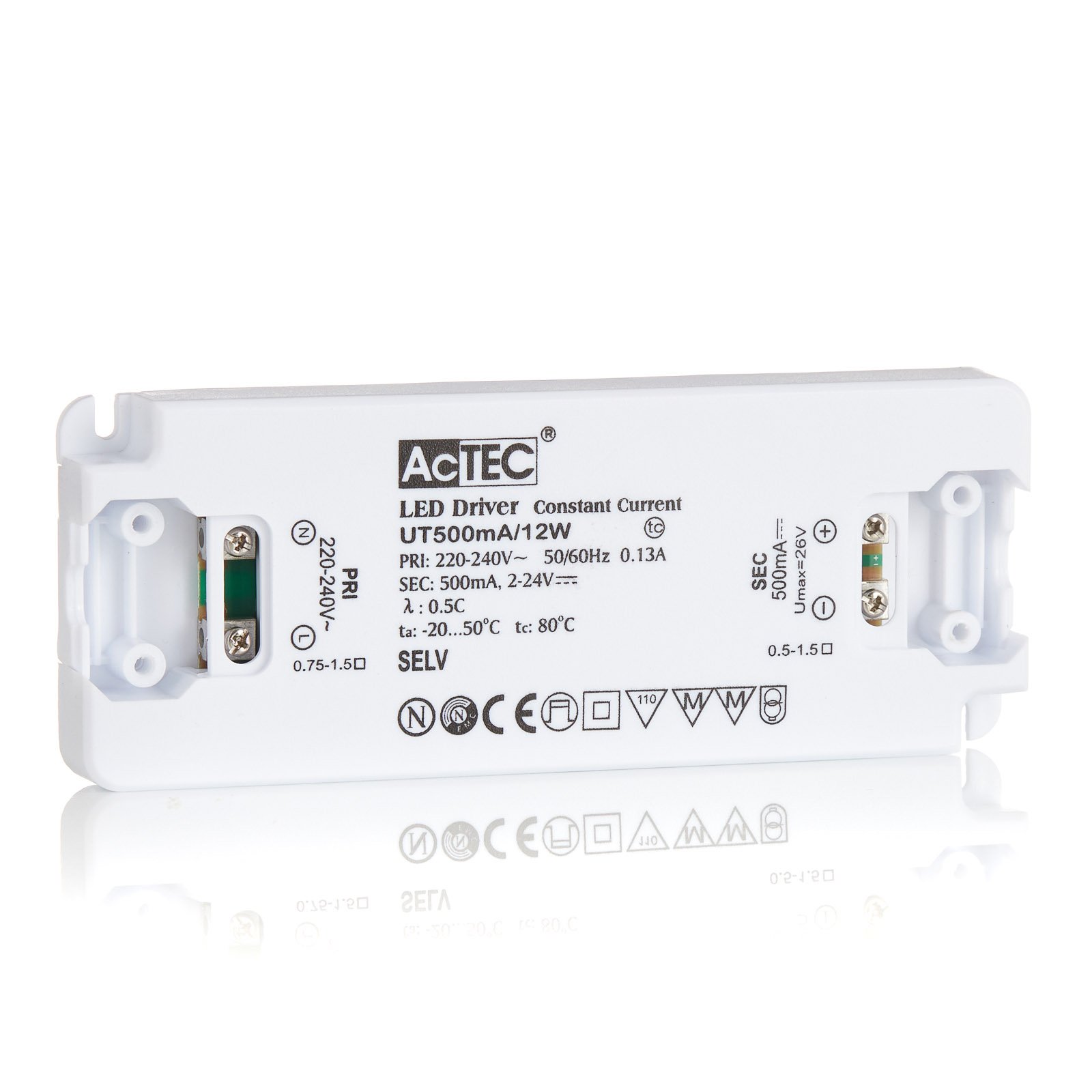 AcTEC Slim transformador LED CC 500mA, 12W