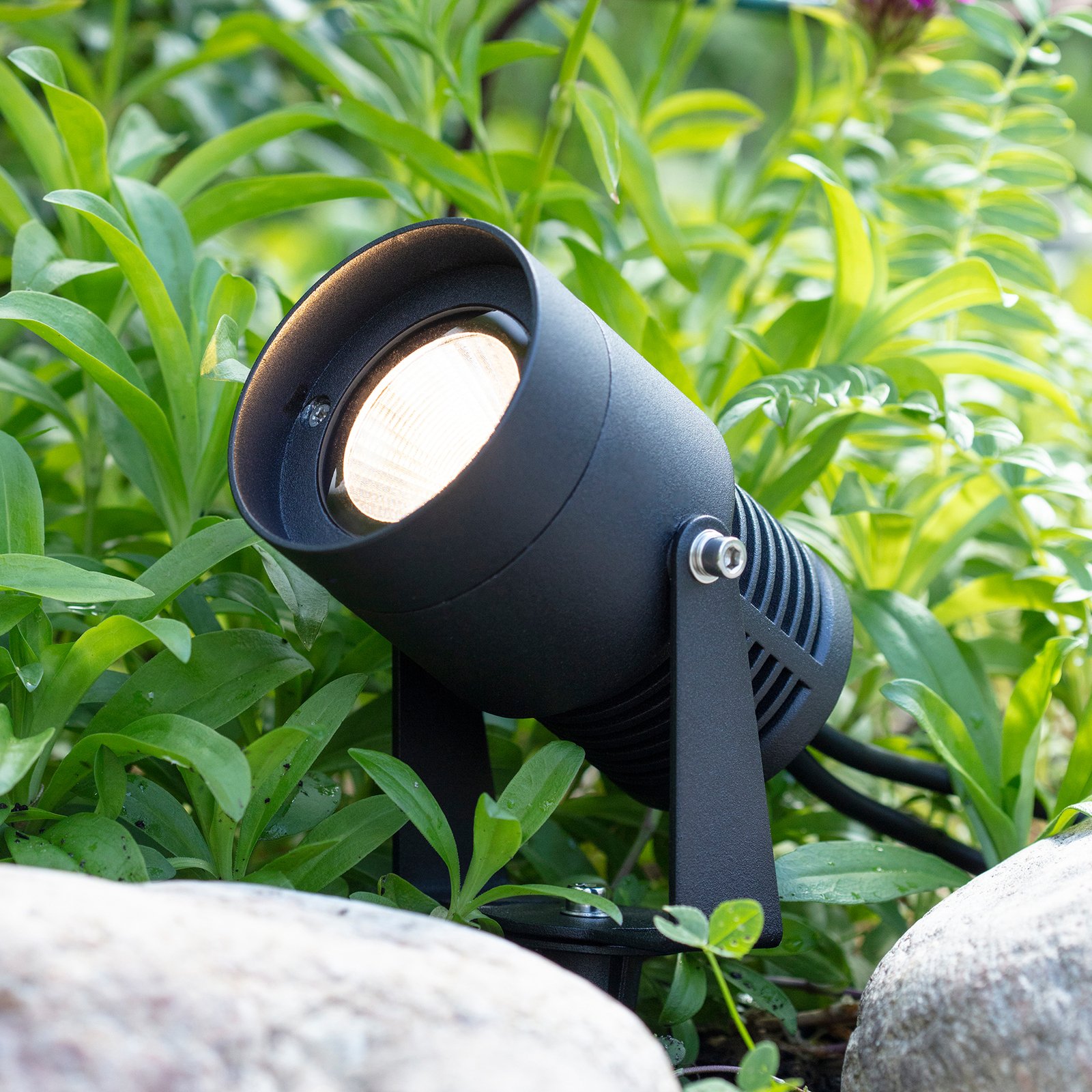 Reflektor LED Garden 24, czarny, 3 waty