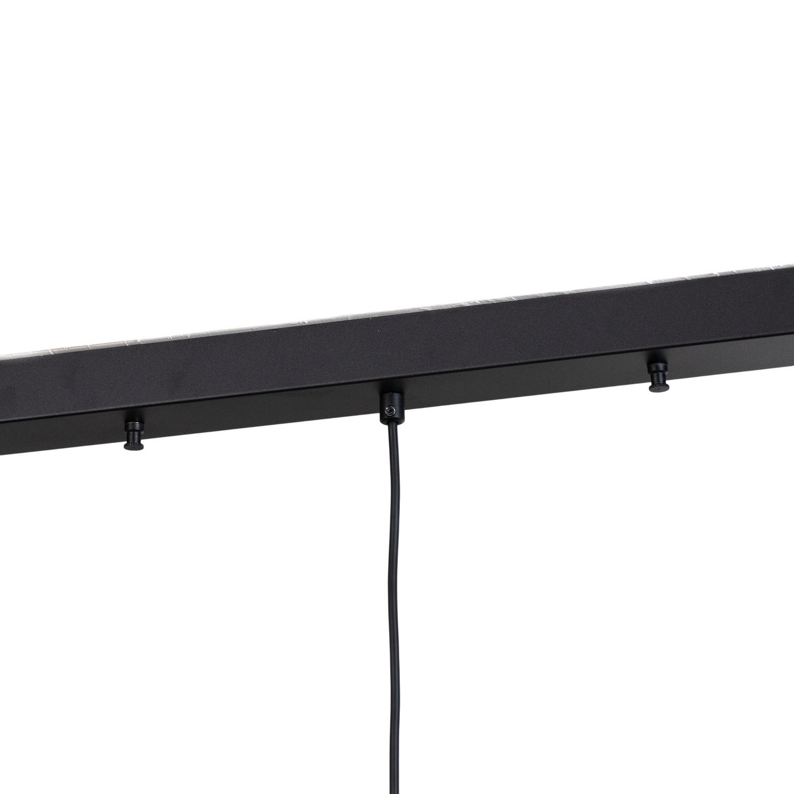 Hængelampe Berceste, sort, 3 lyskilder, længde 140 cm