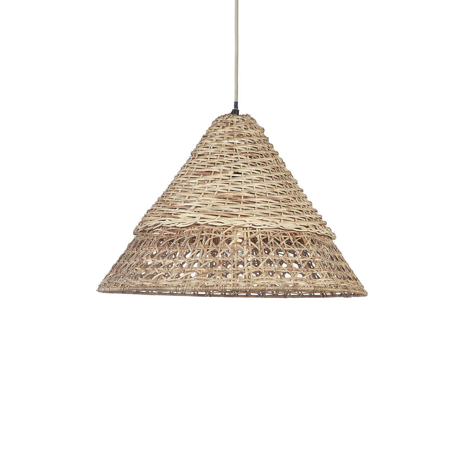 PR Home Pune pendant light, rattan lampshade