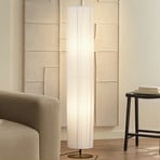 Lindby golvlampa Virelle, vit, textil, höjd 117 cm, E27