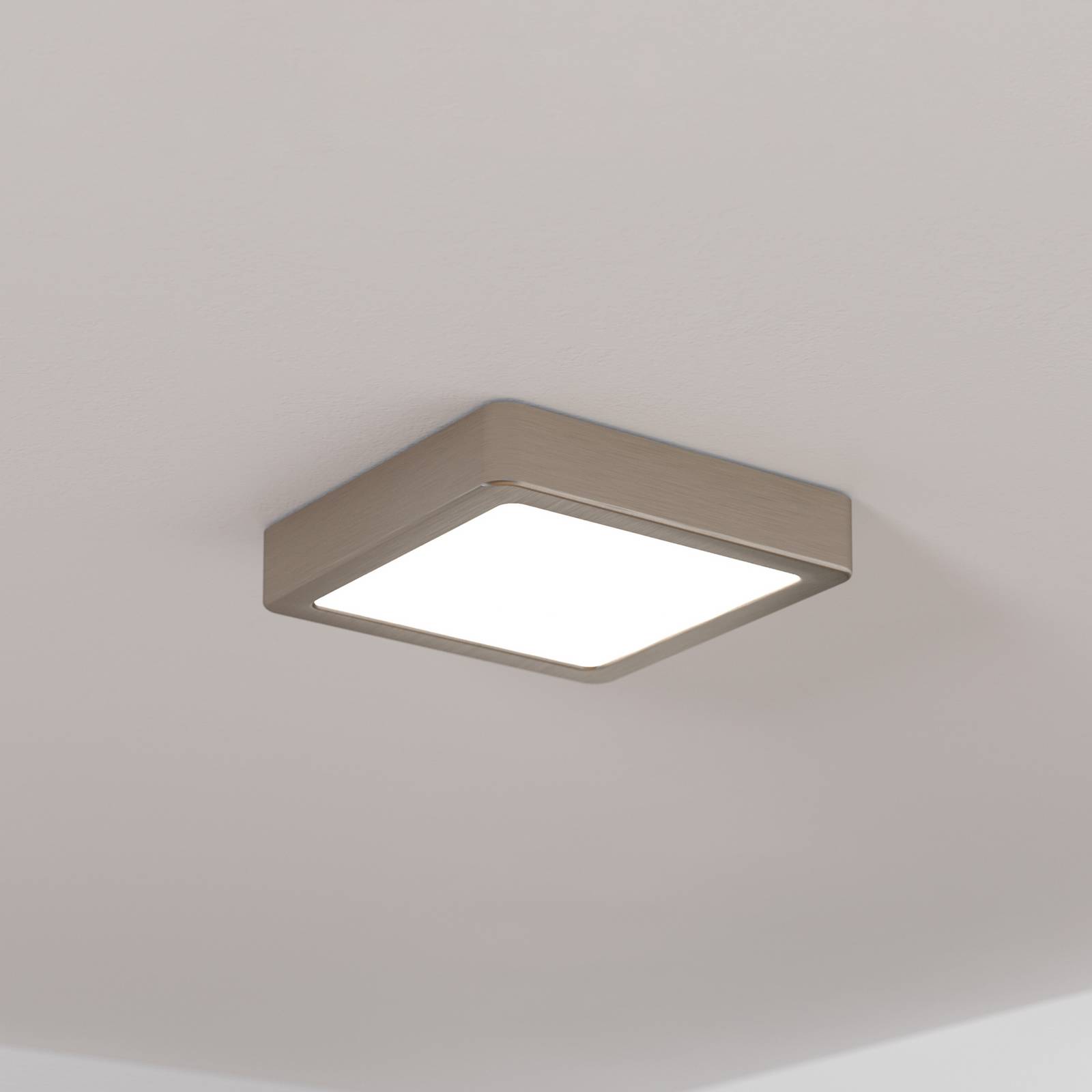EGLO Panneau d'extension LED Fueva 5 IP20 830 nickel 16x16cm