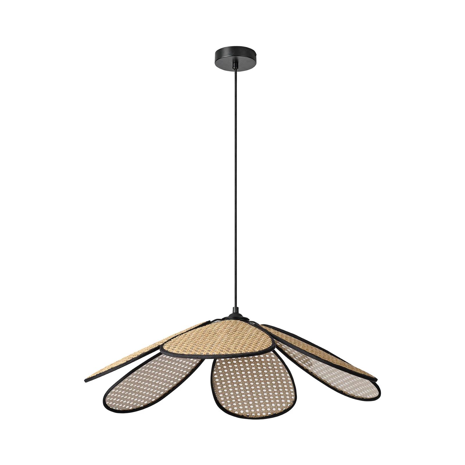 OSRAM pakabinamas šviestuvas „Decor Rattan Daisy“, Ø 69 cm, smėlio spalvos, E27