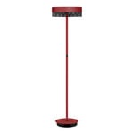 Mesh LED floor lamp with a dimmer, India red