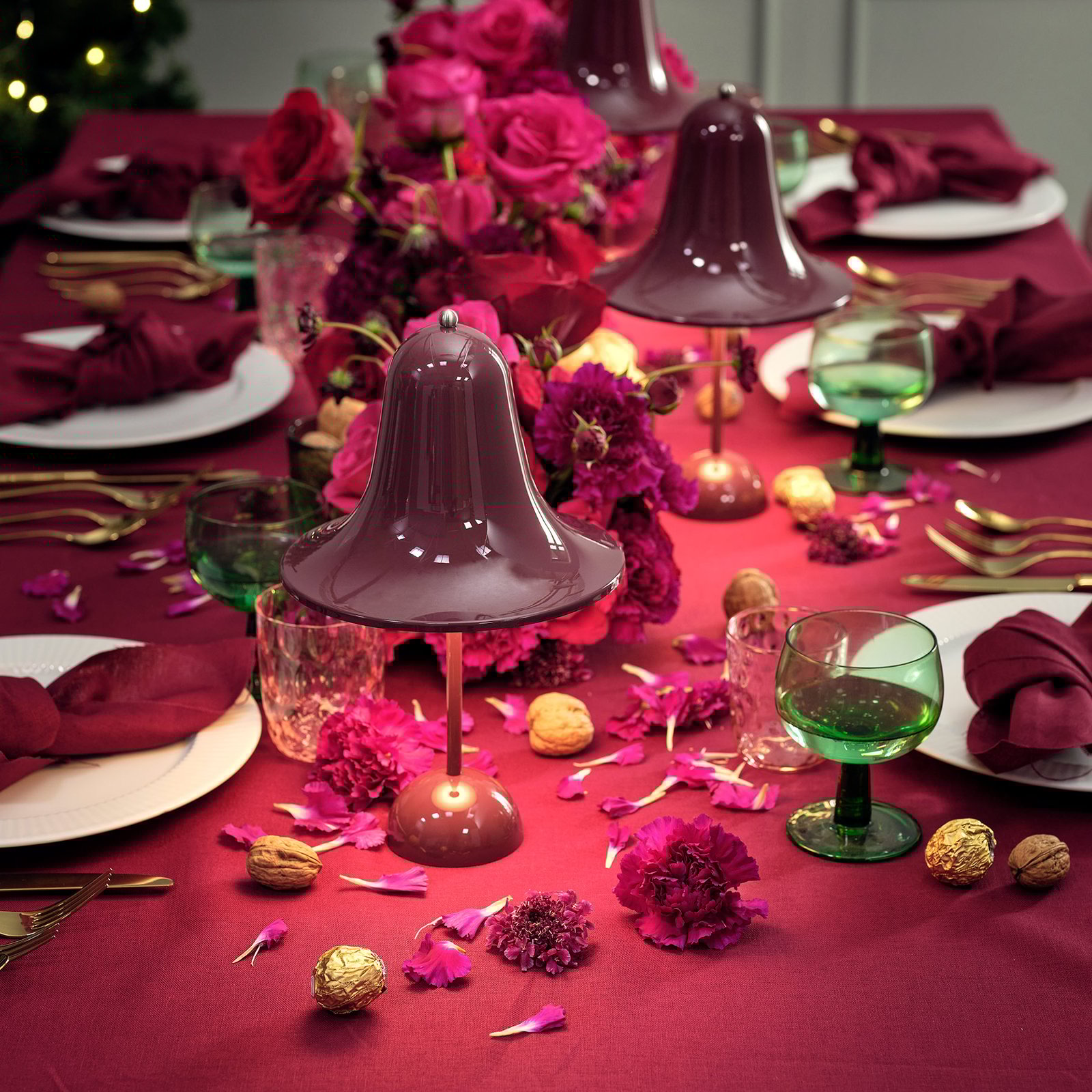Pantop Portable Table Lamp Burgundy - Verpan