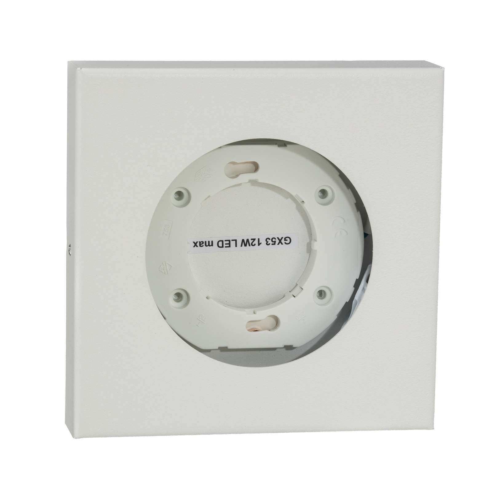 Plafonieră Hero, albă, 12 x 12 cm, metal, GX53