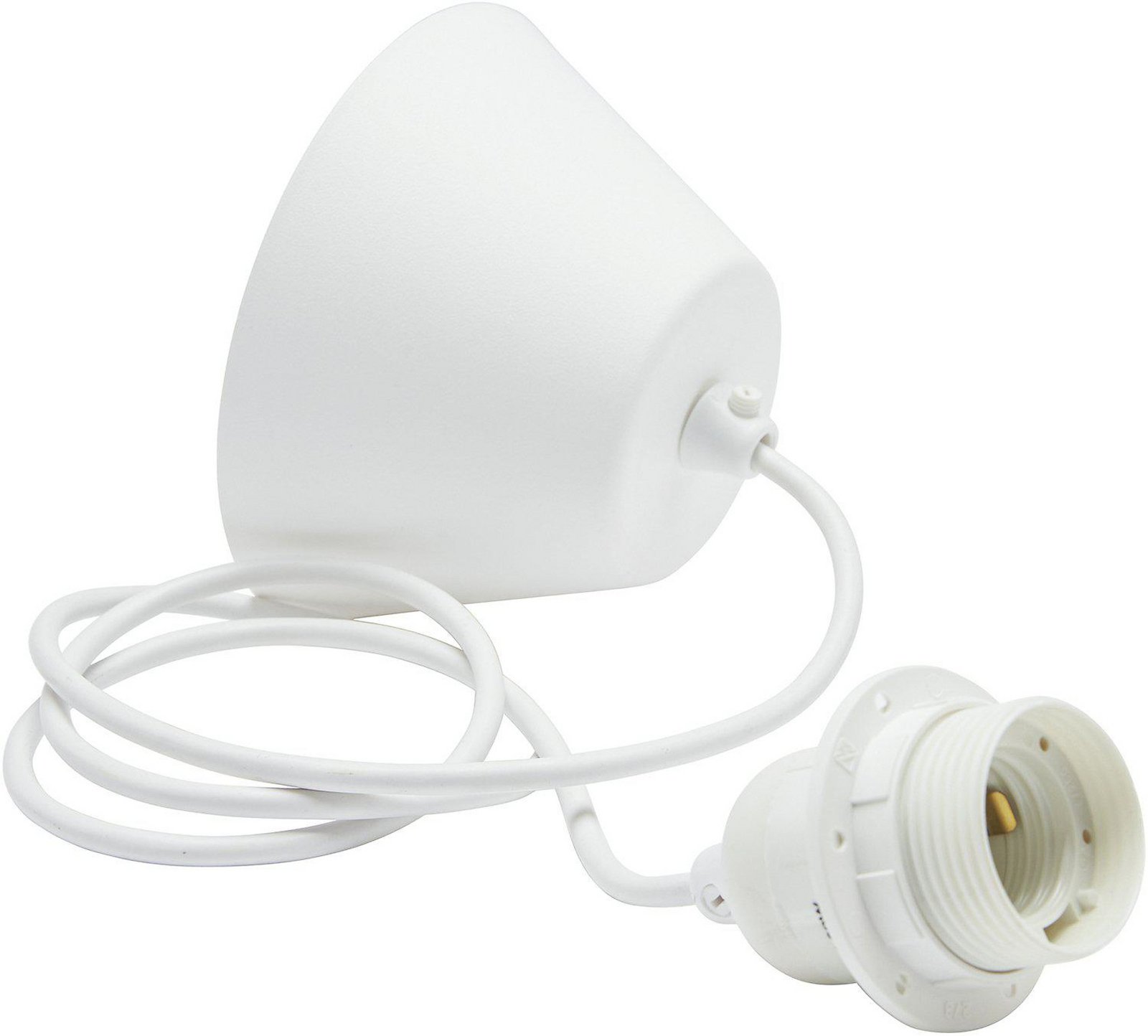 Haru pendant light, beige, Ø 50 cm, paper, E27, white cable