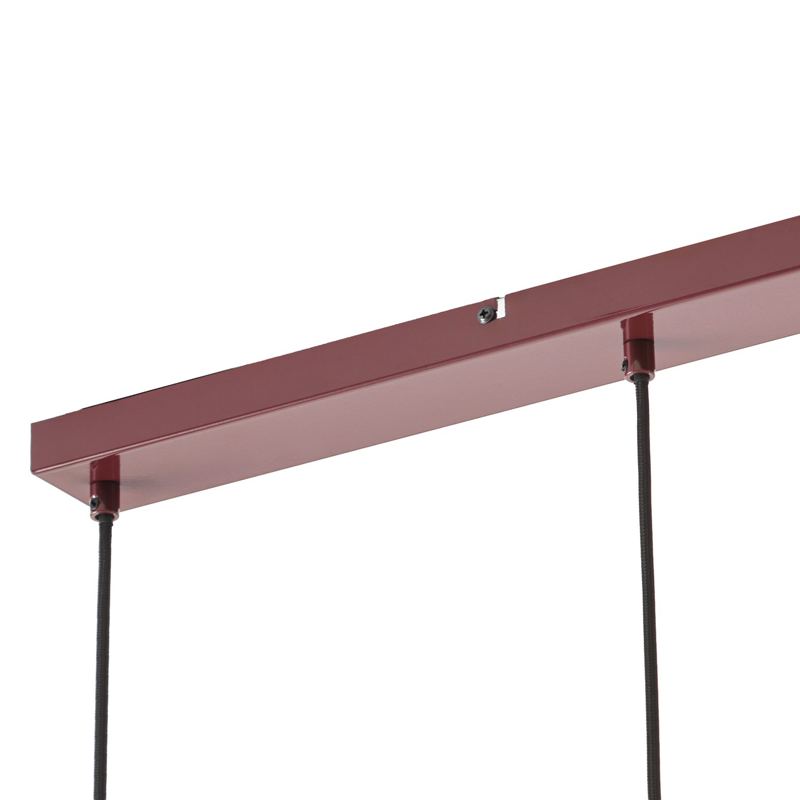 Suspension Lindby Ovelia, rouge foncé, à 4 lampes, métal, E27 Suspension Lindby Ovelia, rouge foncé, à 4 lampes, métal, E27