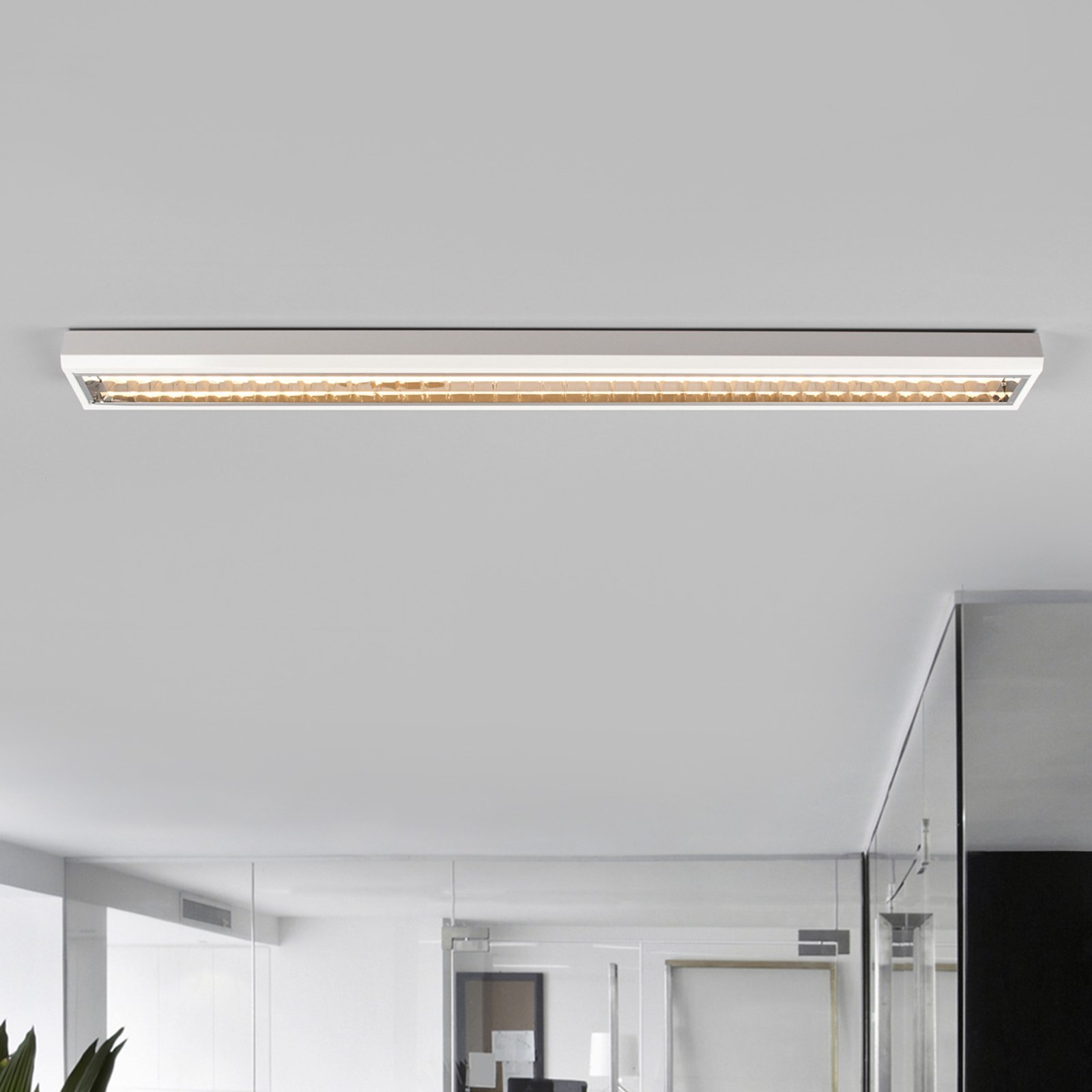 LED louvre light for offices, 33 W, 3,000 K