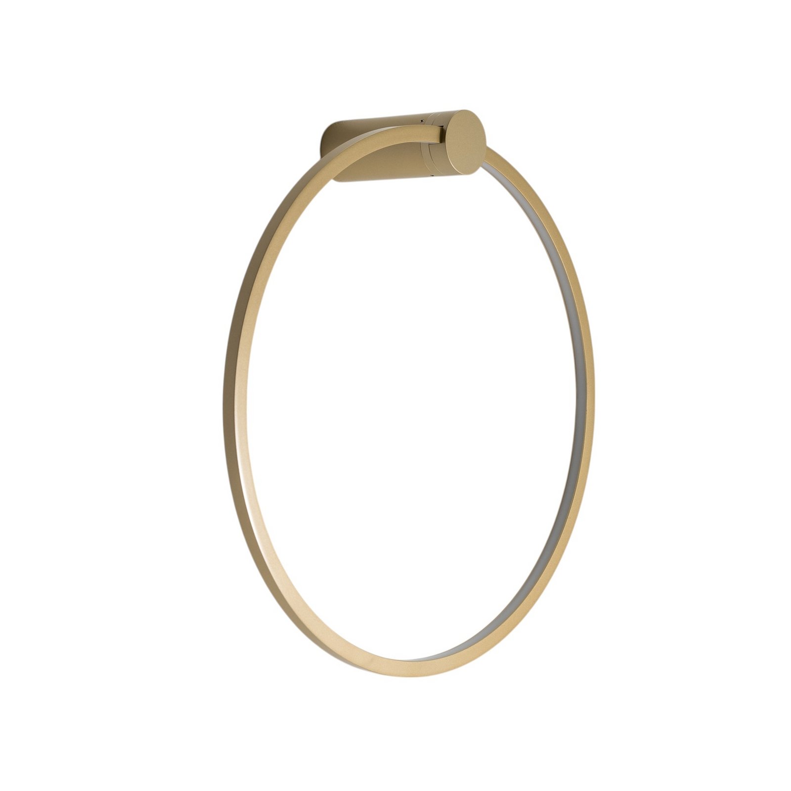 LED-Wandleuchte Saturno, gold, Ø 50 cm, Metall, 4.000 K