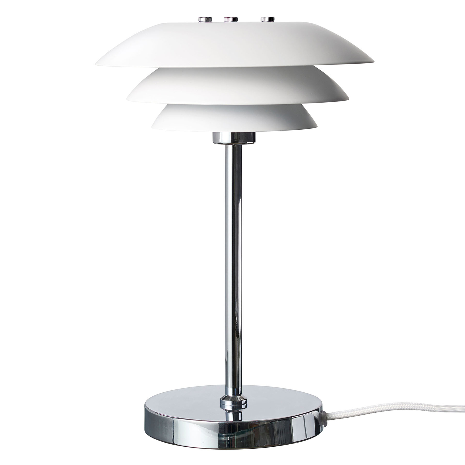 Dyberg Larsen DL20 lámpara de mesa metal blanco