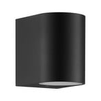 Außenwandleuchte Dion Single, schwarz, GU10, Aluminium, IP44