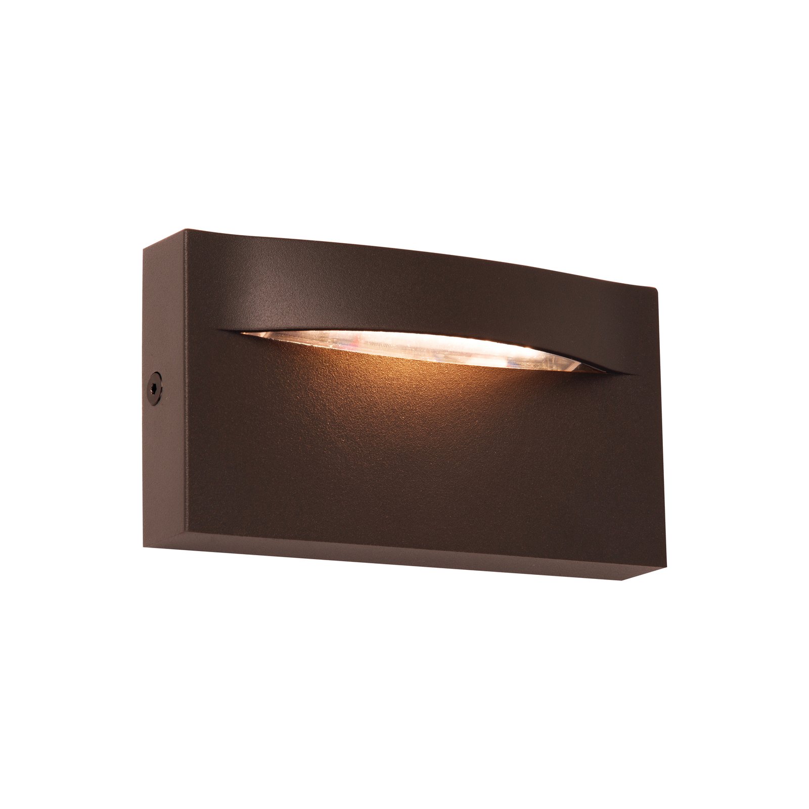 Aplique de exterior LED Vita, marrón óxido, 13,7 x 7,5 cm