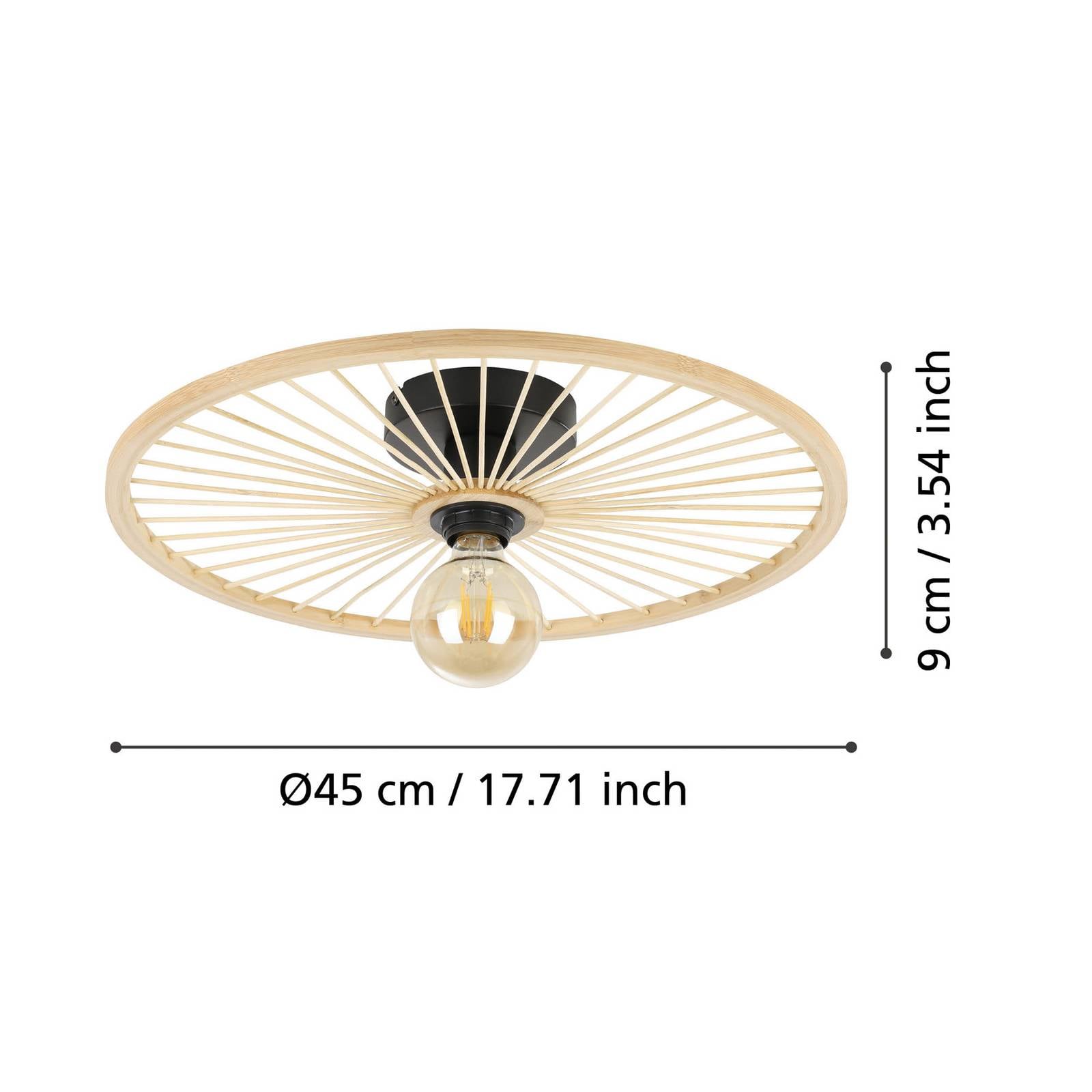 EGLO Leominster lampa sufitowa z okrągłym kloszem
