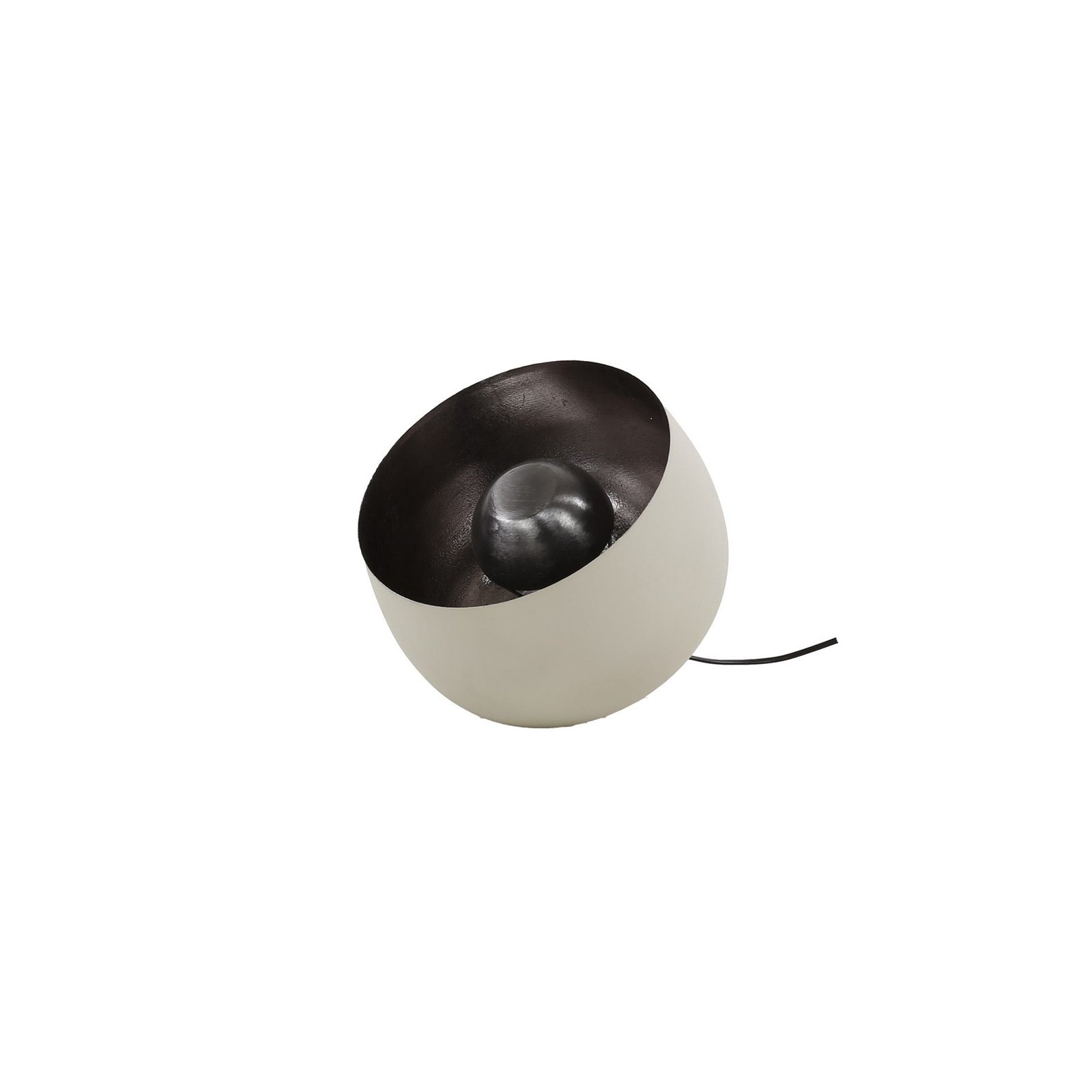 Lampe à poser Atlanta, gris clair/métallique, Ø 28 cm, métal