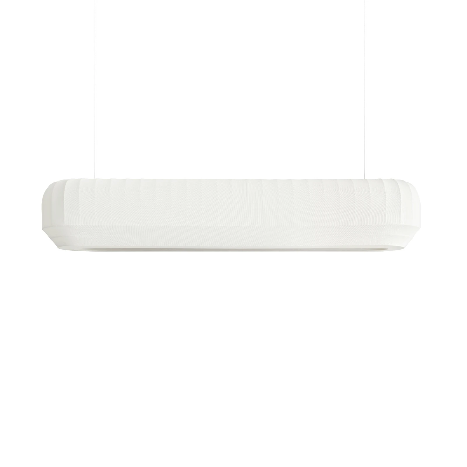 Northern Suspension LED Tradition linéaire, textile, blanc cassé