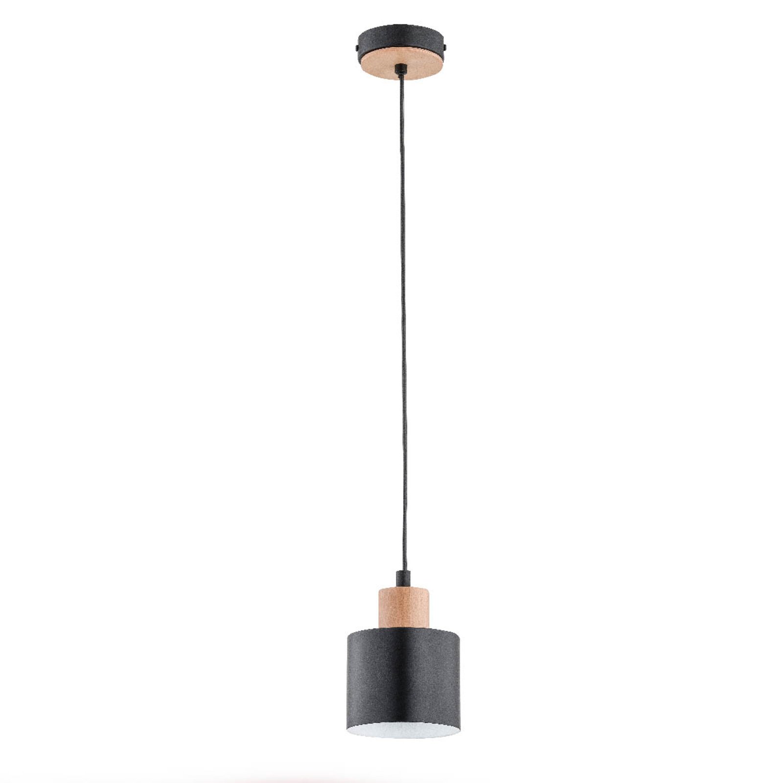 Envostar Ilva hanging light, 1-bulb, black