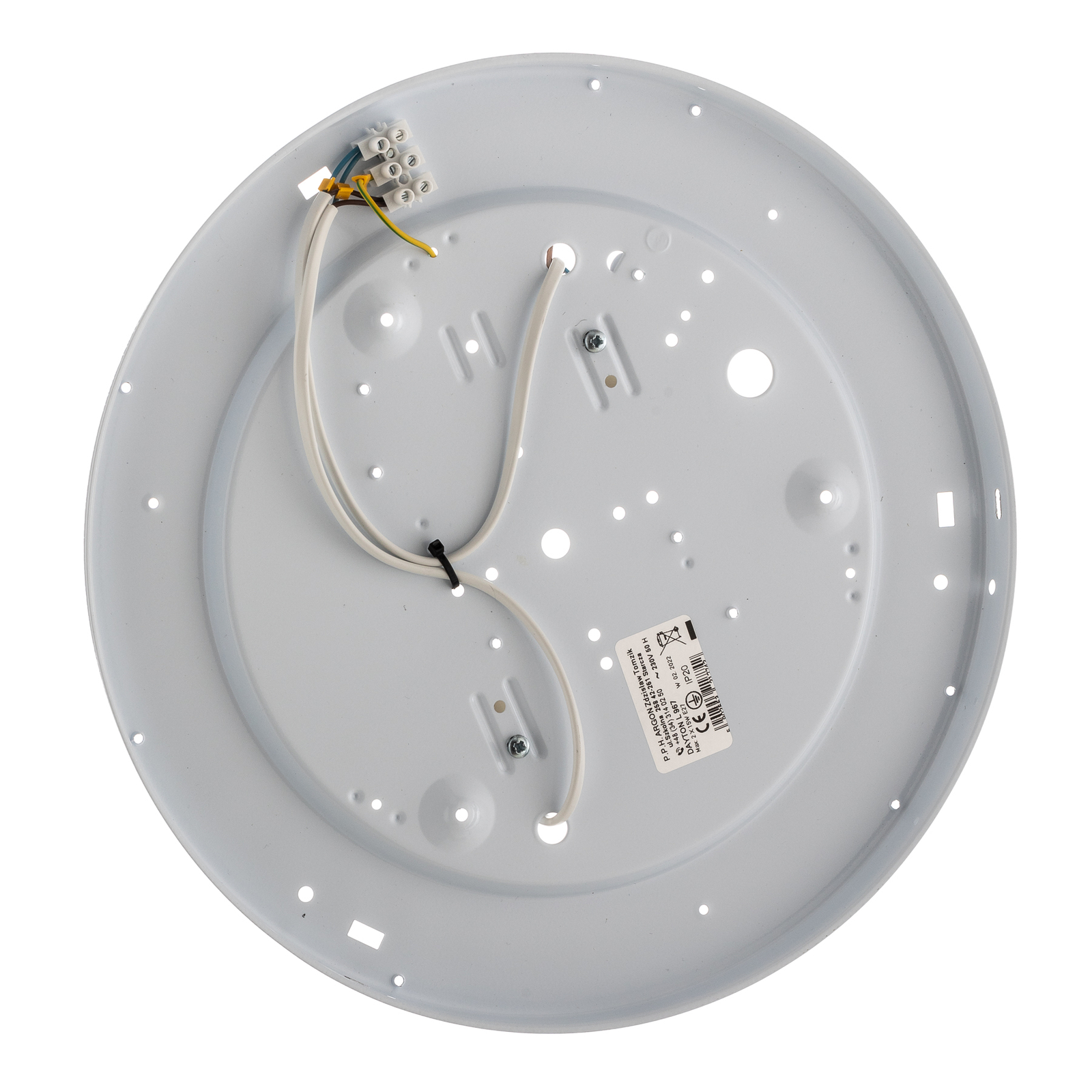 Plafón Dayton en blanco Ø 35 cm