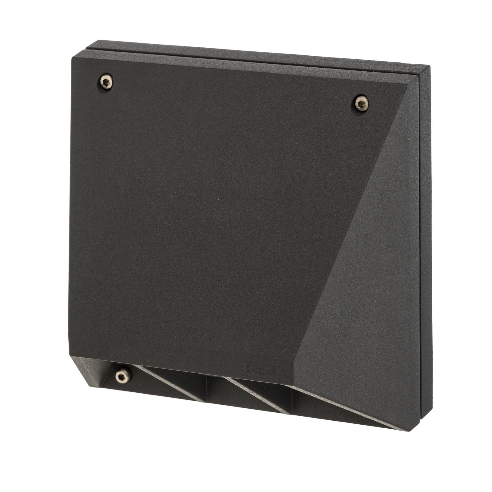 BEGA LED outdoor wall light 22292 K3 on/off, graphite, cast aluminium