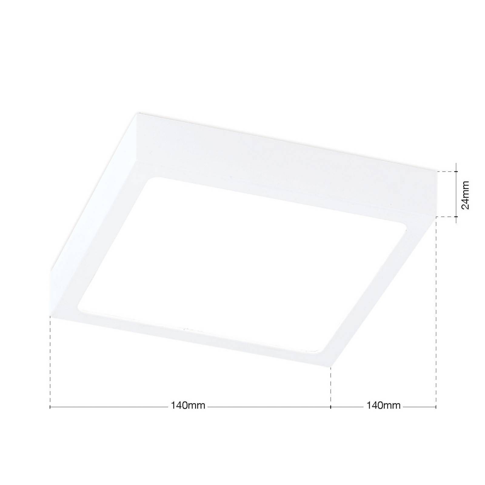 LED-Deckenlampe Disc, weiß, Länge 14 cm, CCT, Metall günstig online kaufen