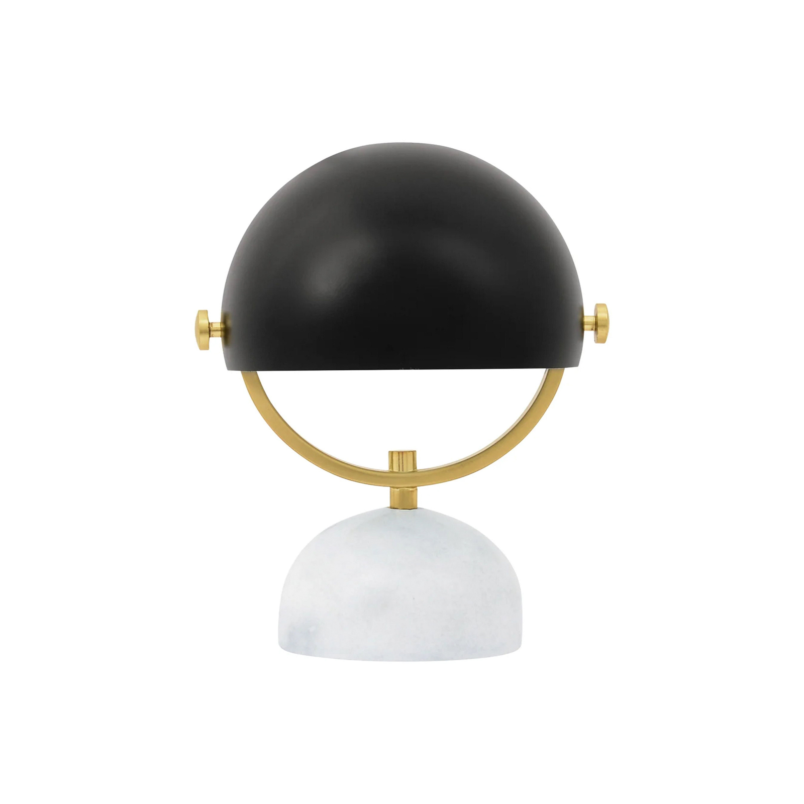 Lampada da tavolo Beacon Lowe, nero/ottone, base in marmo