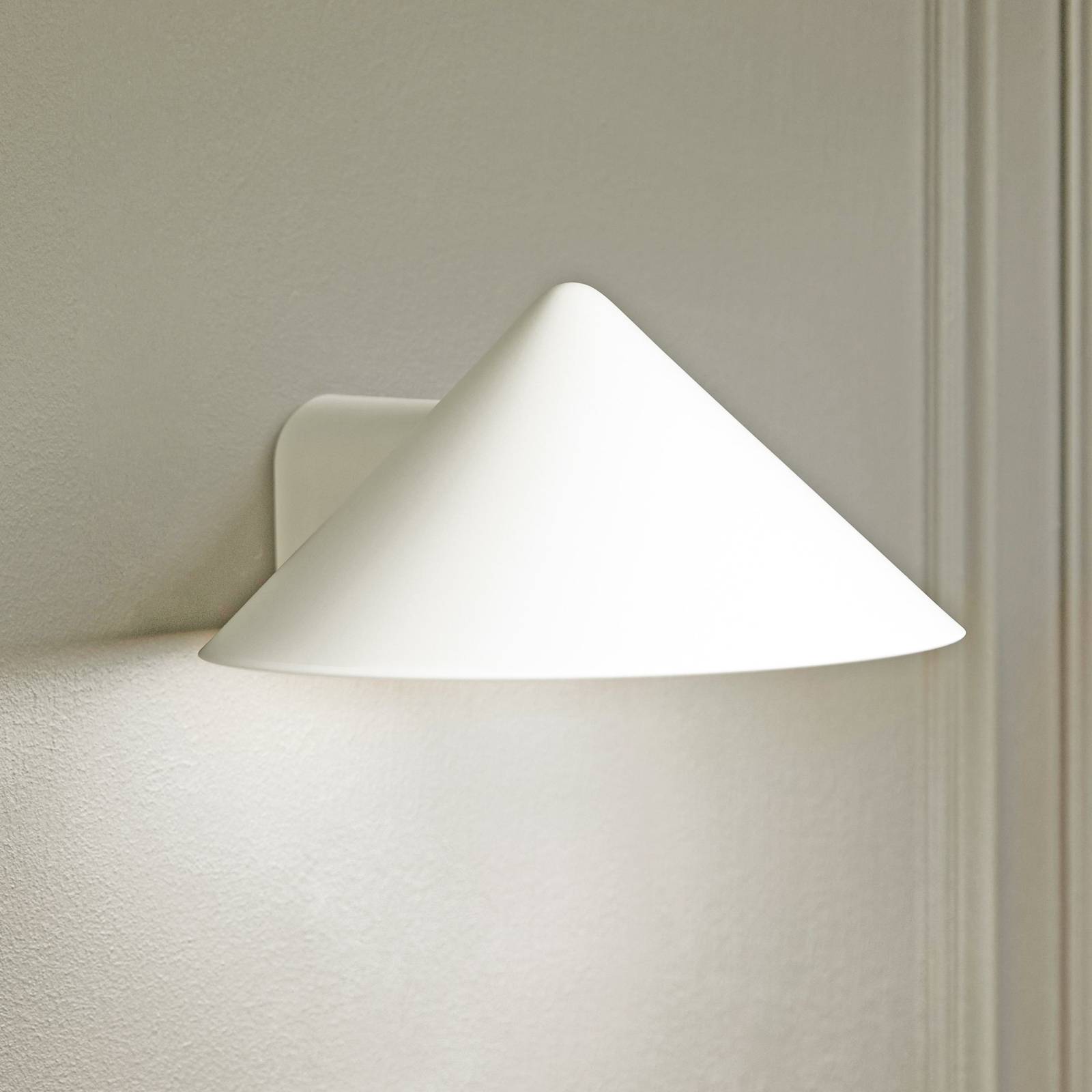 Applique murale LED FRANDSEN Grasp blanc largeur 15 cm métal