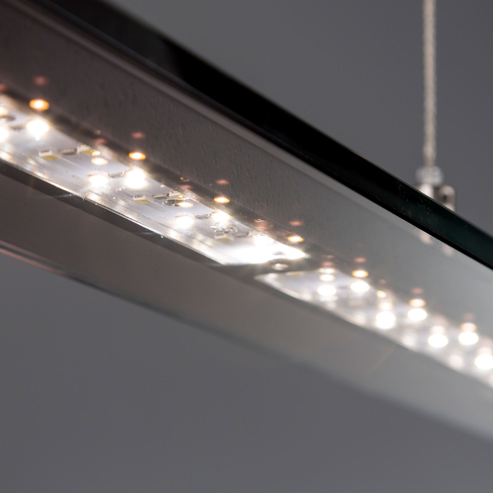 LED-Hängeleuchte Tenso TW mit Dimmer, schwarz 88cm