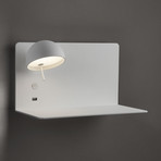 Bover Beddy A/03 LED-Wandleuchte weiß mit USB-Port