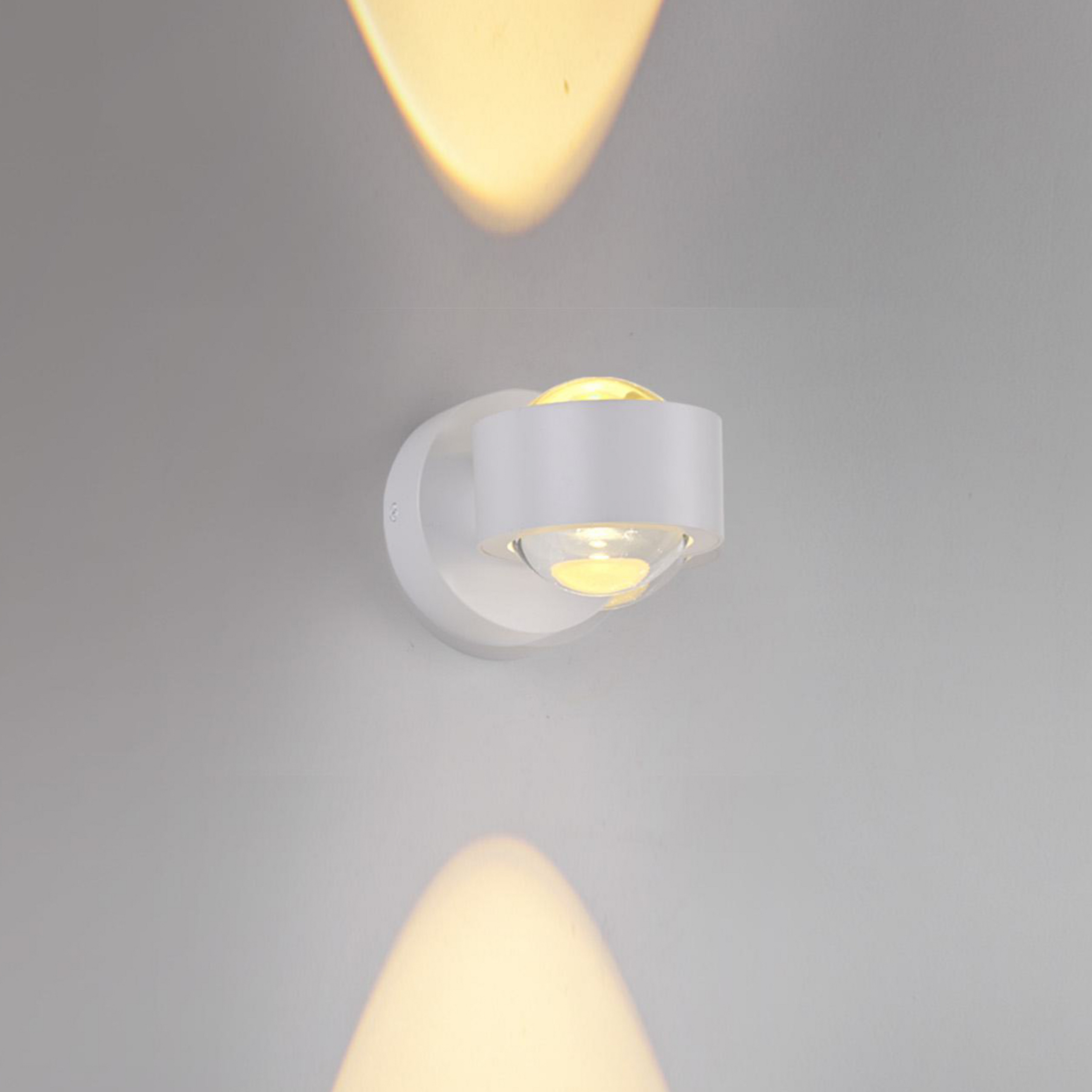 JUST LIGHT. LED-Akku-Wandleuchte Chia, weiß, Eisen, 3.000 K