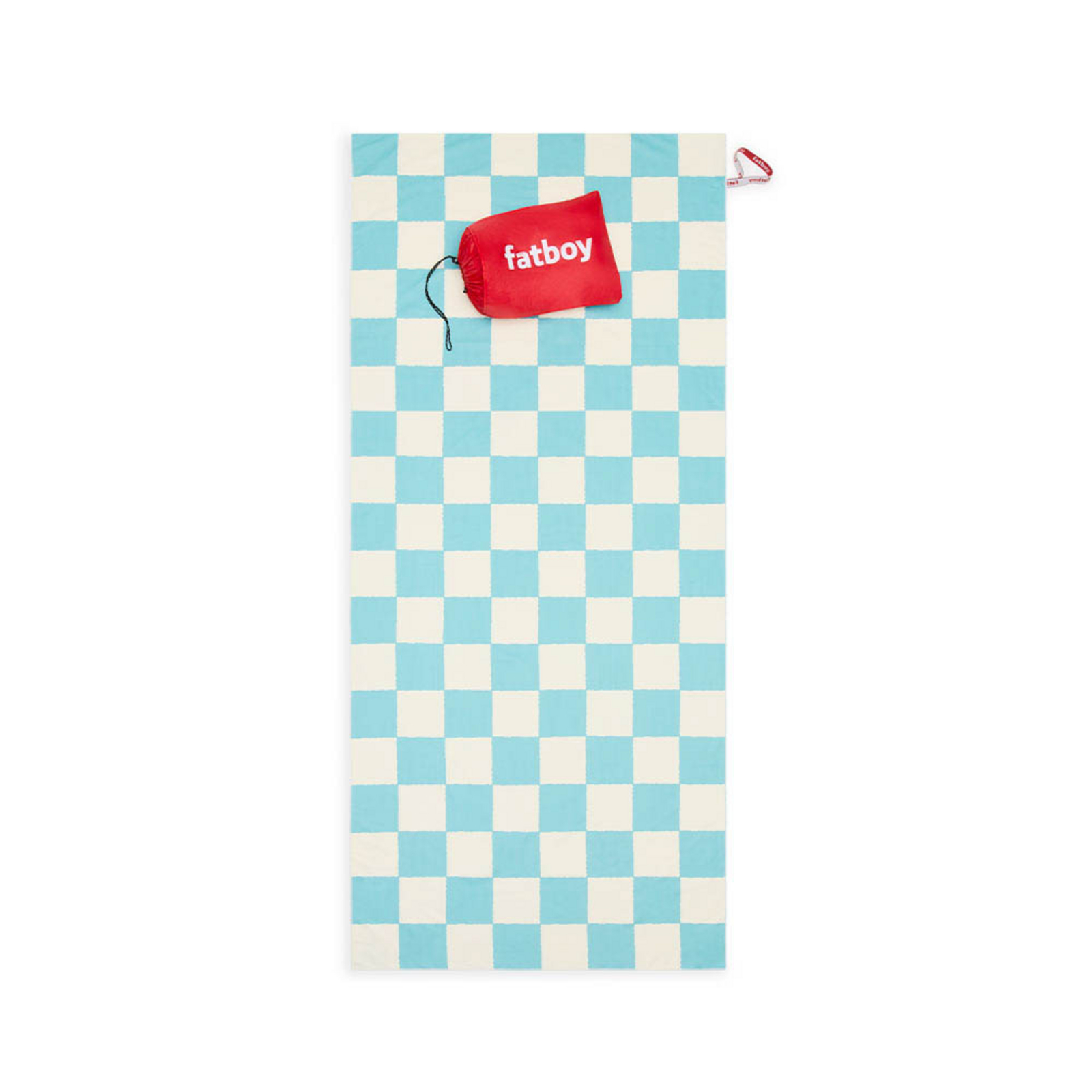 Beach Baggy Prosop de Plajă XL w/Pernă Chess Azur - Fatboy®