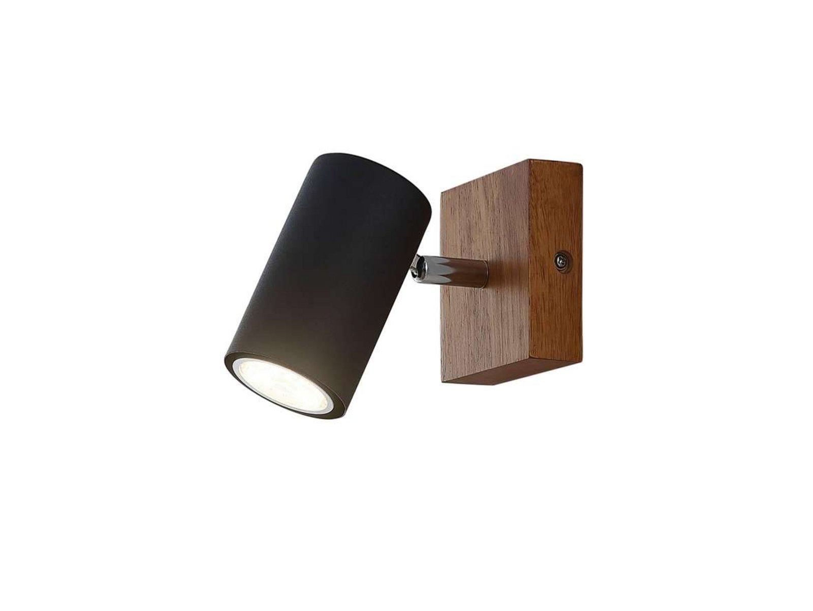 Maniva Lámpara de Techo Black/Wood - Lindby