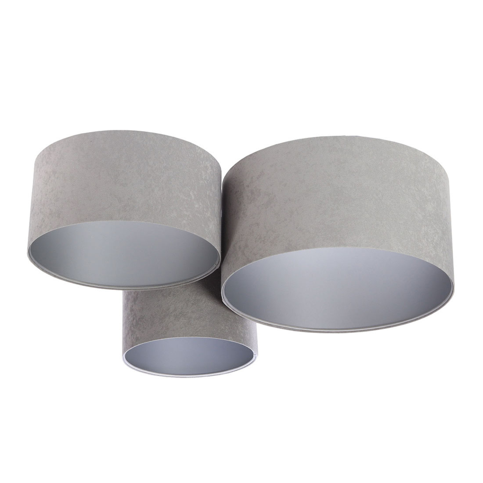 Deckenleuchte 080, dreiflammig, hellgrau-silber kaufen | Lampenwelt.de