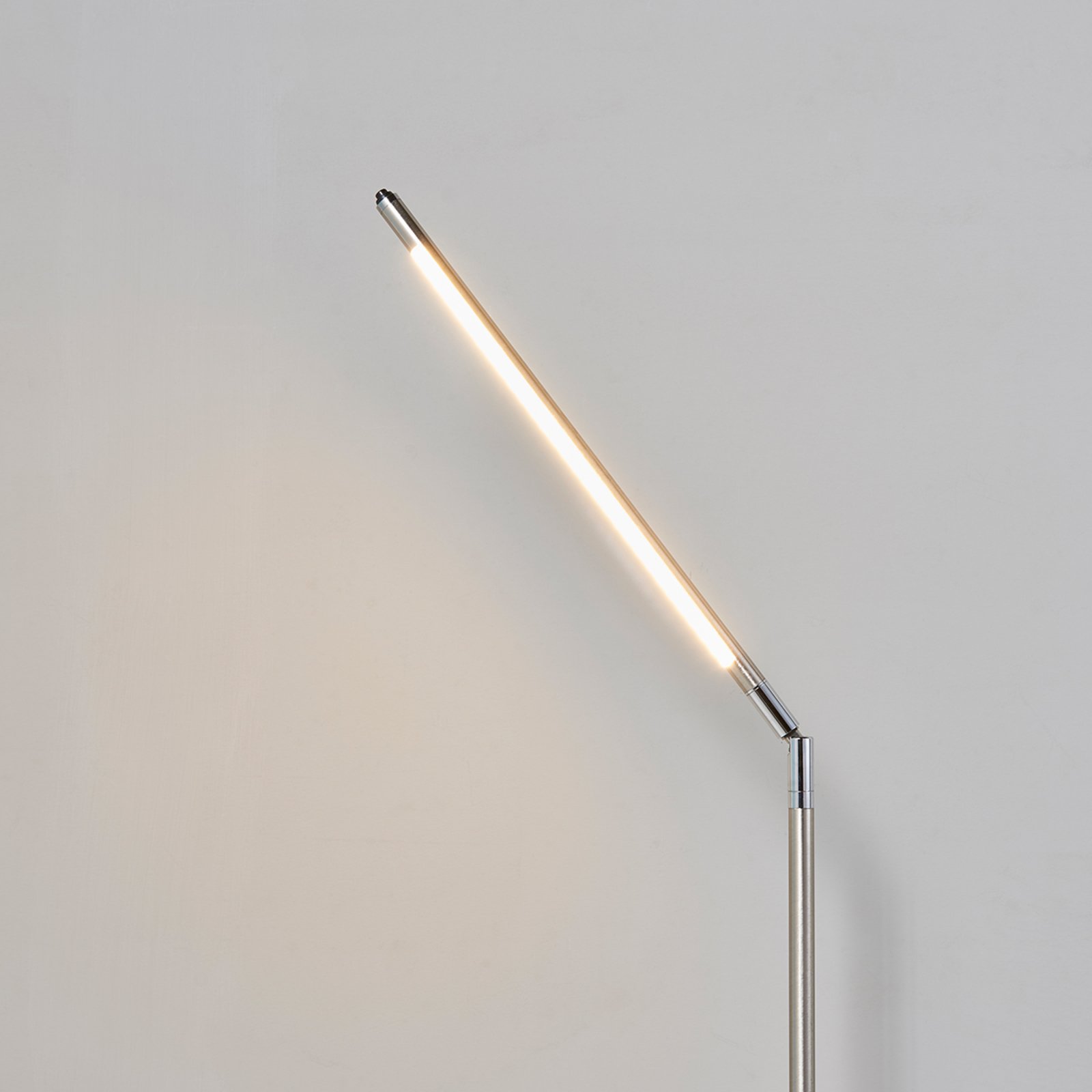 Jabbo LED Floor Lamp Nickel - Lindby