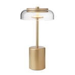 Blossi Portable Table Lamp Mini Nordic Gold/Clear - Nuura