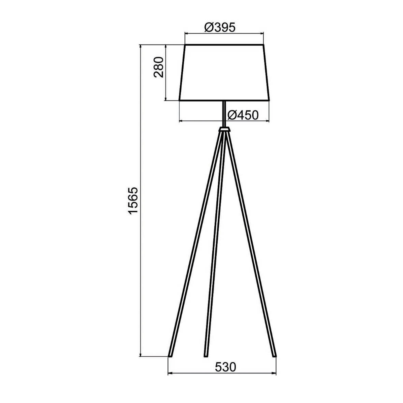 Aluminor Tropic floor lamp white, red cable