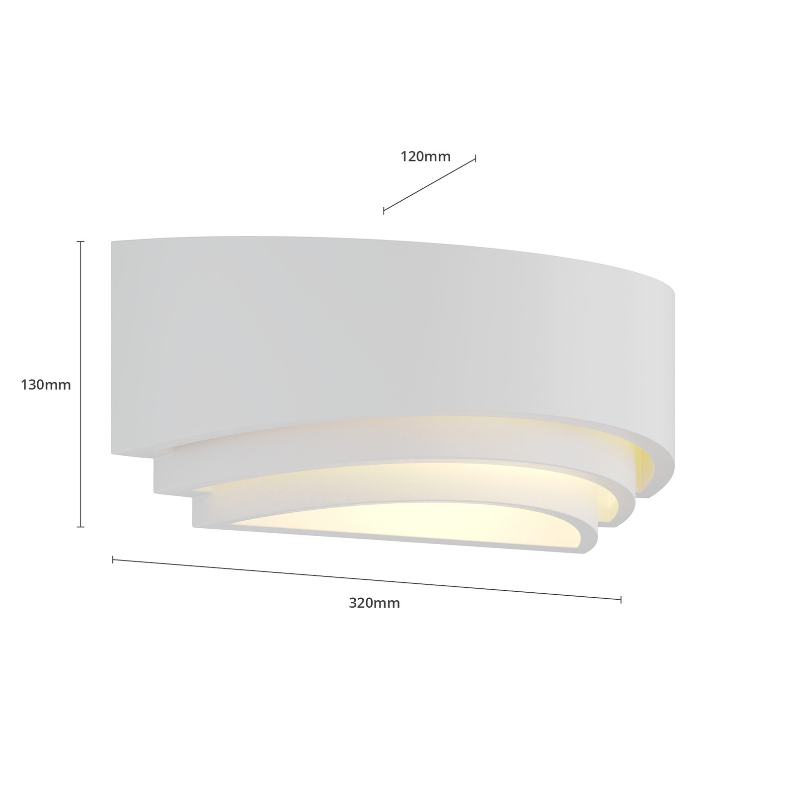 Lucien Wall Lamp White - Lindby