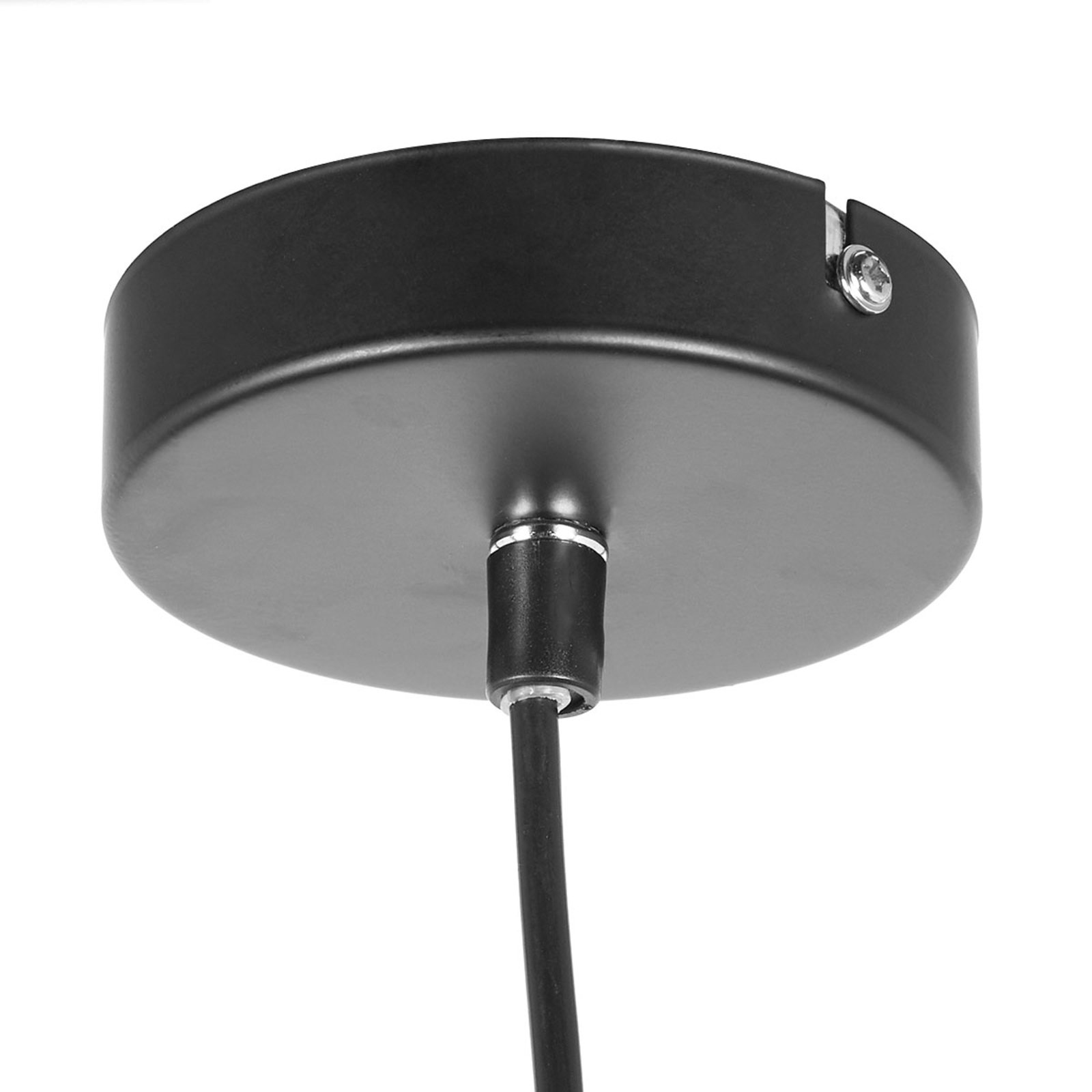 Lámpara colgante Viktor de aluminio, negro