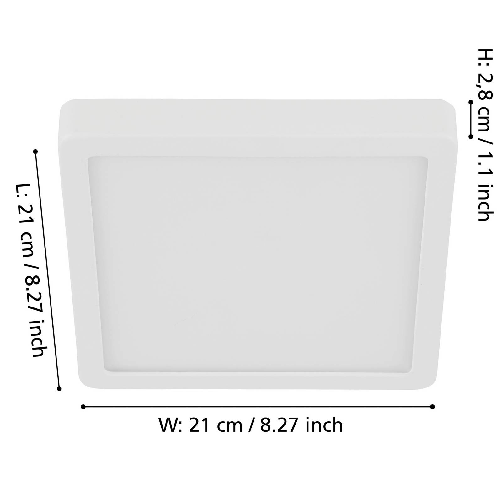 Panel natynkowy LED Fueva 5 IP20 830 biały 21x21cm