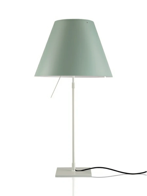 Luceplan – Costanza Bordslampa m/Dimmer Alu/Comfort Green