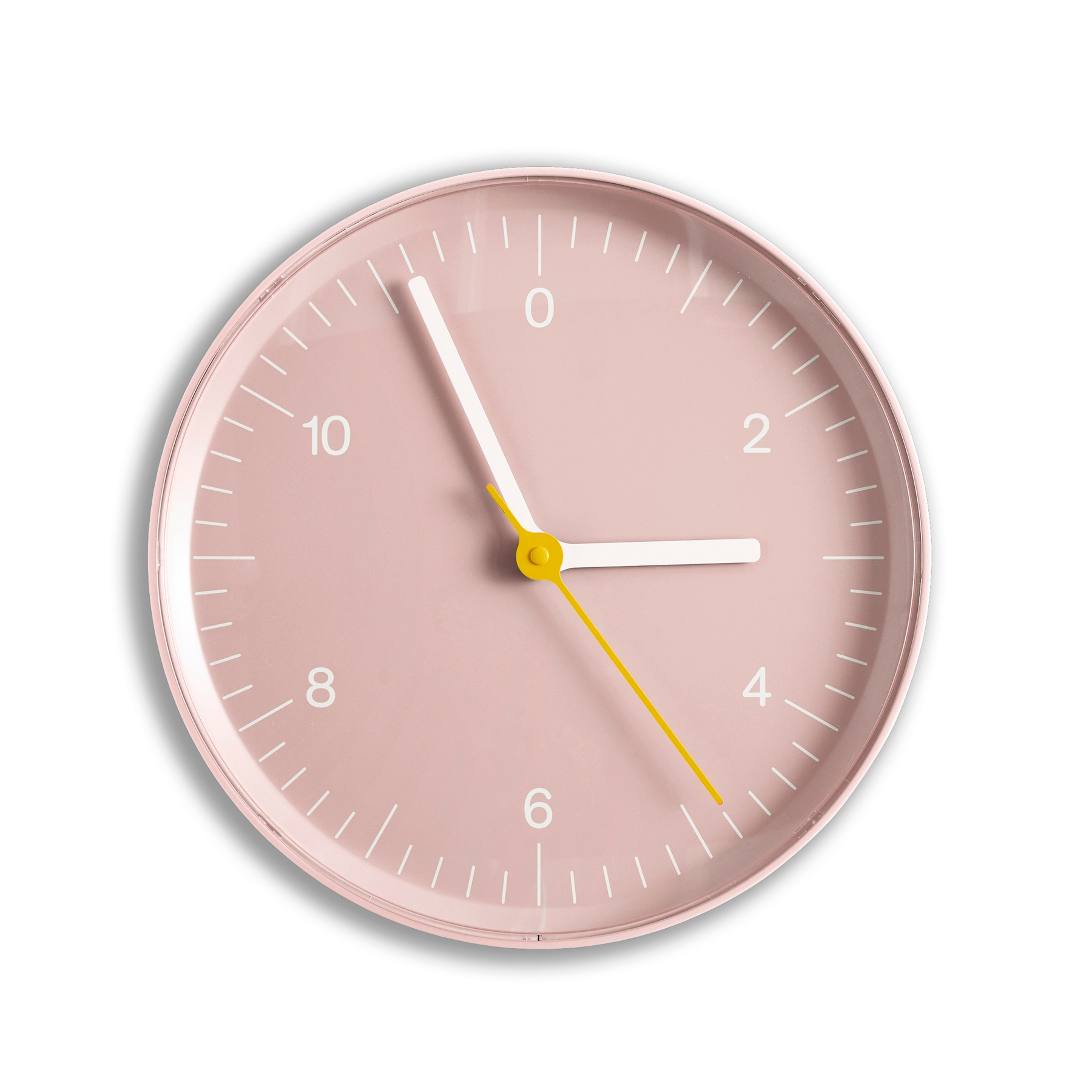 Wall Clock Uhr pink Kunststoff Ø 26 cm - HAY