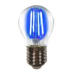 Barvna luč E27 4W LED žarnica z žarilno nitko, modra