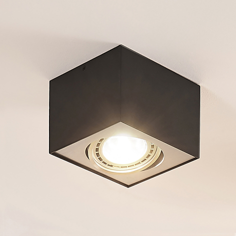 Arcchio Dwight LED-Deckenspot in Schwarz, 1-fl.