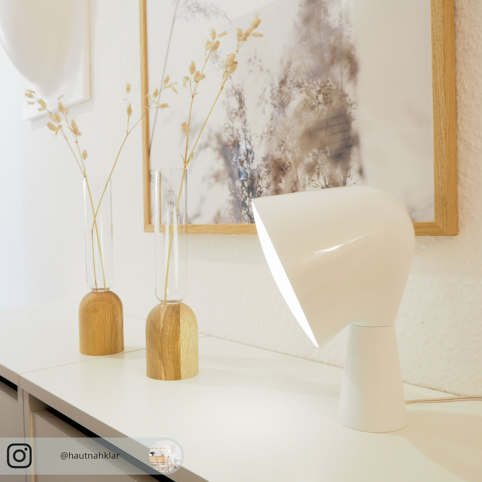 Foscarini Binic designová stolní lampa, bílá