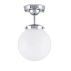 Alley Ceiling Lamp IP44 Chrome/White - Globen Lighting