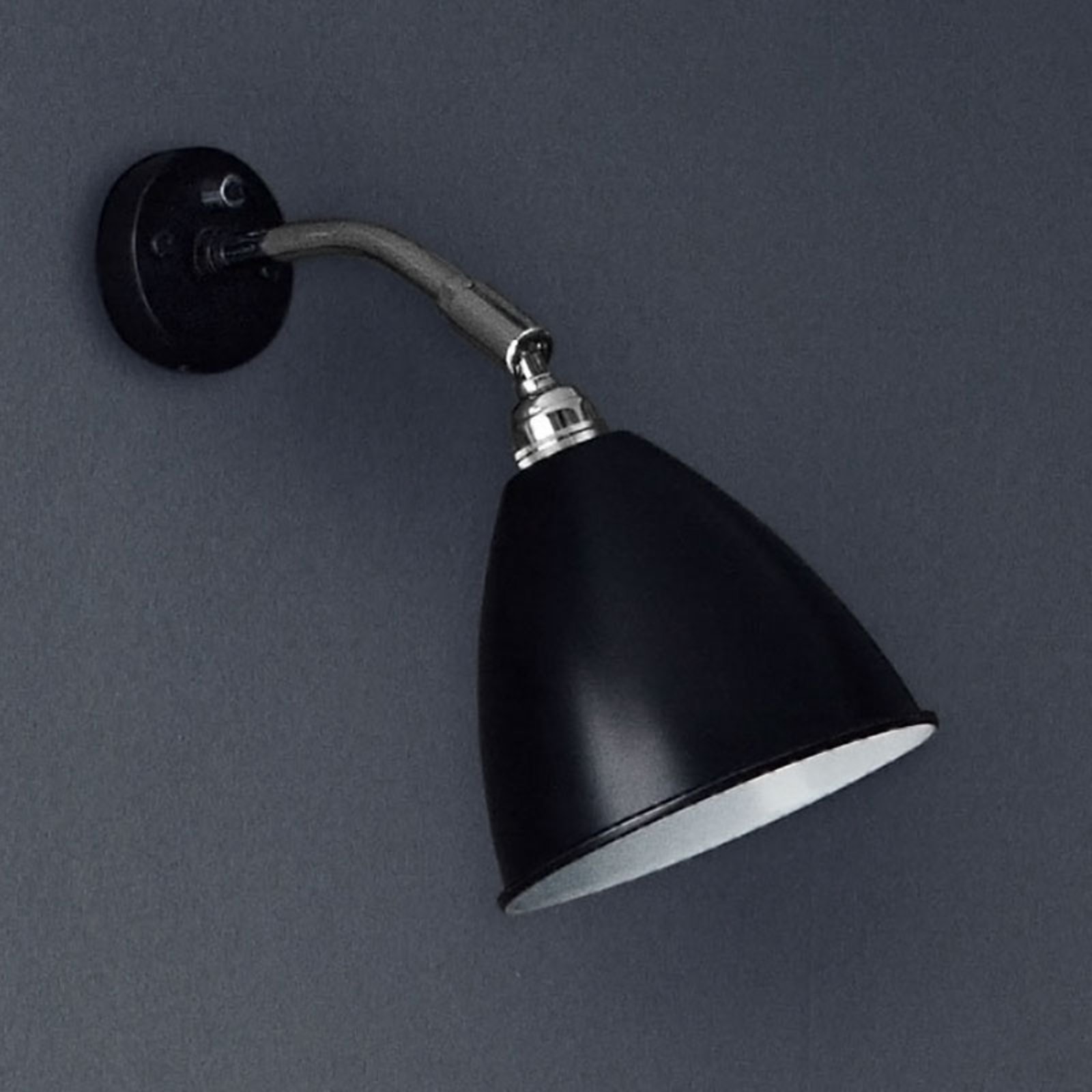 Bestlite BL7 Wandleuchte Ø16 Chrom/Schwarz - GUBI