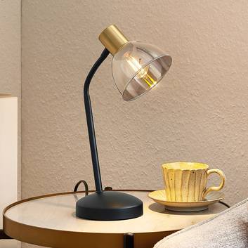 Lindby Aniol lampa stołowa ze szklanym kloszem