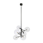Andrew 6 Taklampa Black/Clear - Markslöjd